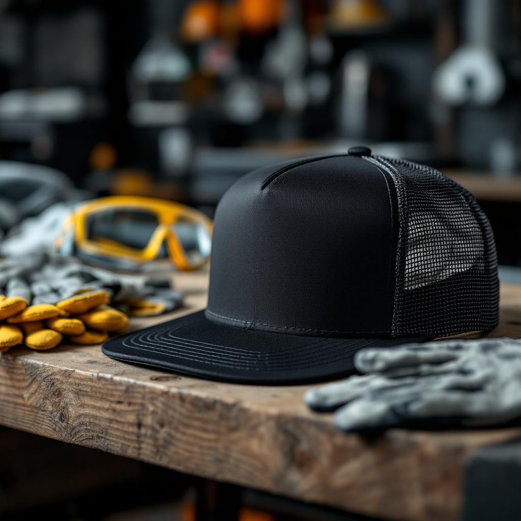 Cofia de Malla Negra