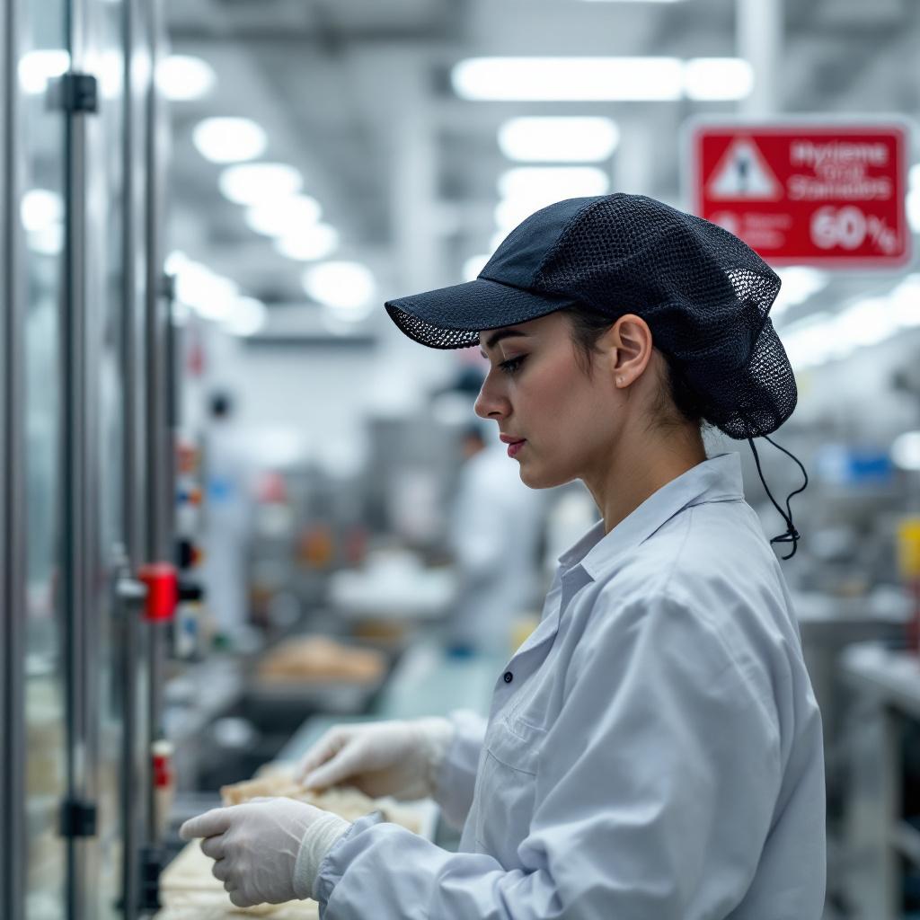 Cofia de Malla Negra